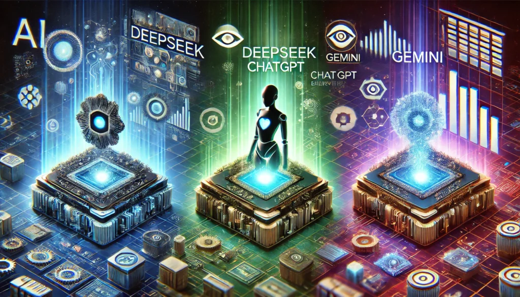 DeepSeek vs. ChatGPT vs. Gemini